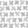 X's Peel & Stick Wallpaper Peel & Stick Wallpaper Grey / 24"x 48"