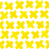 X's Peel & Stick Wallpaper Peel & Stick Wallpaper Yellow / 24"x 48"