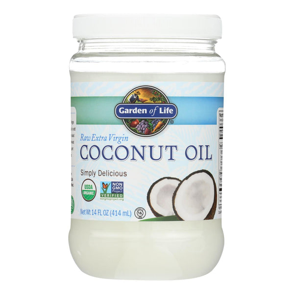 Garden of Life Organic Coconut Oil - Raw Extra Virgin - Case of 6 - 14 ...