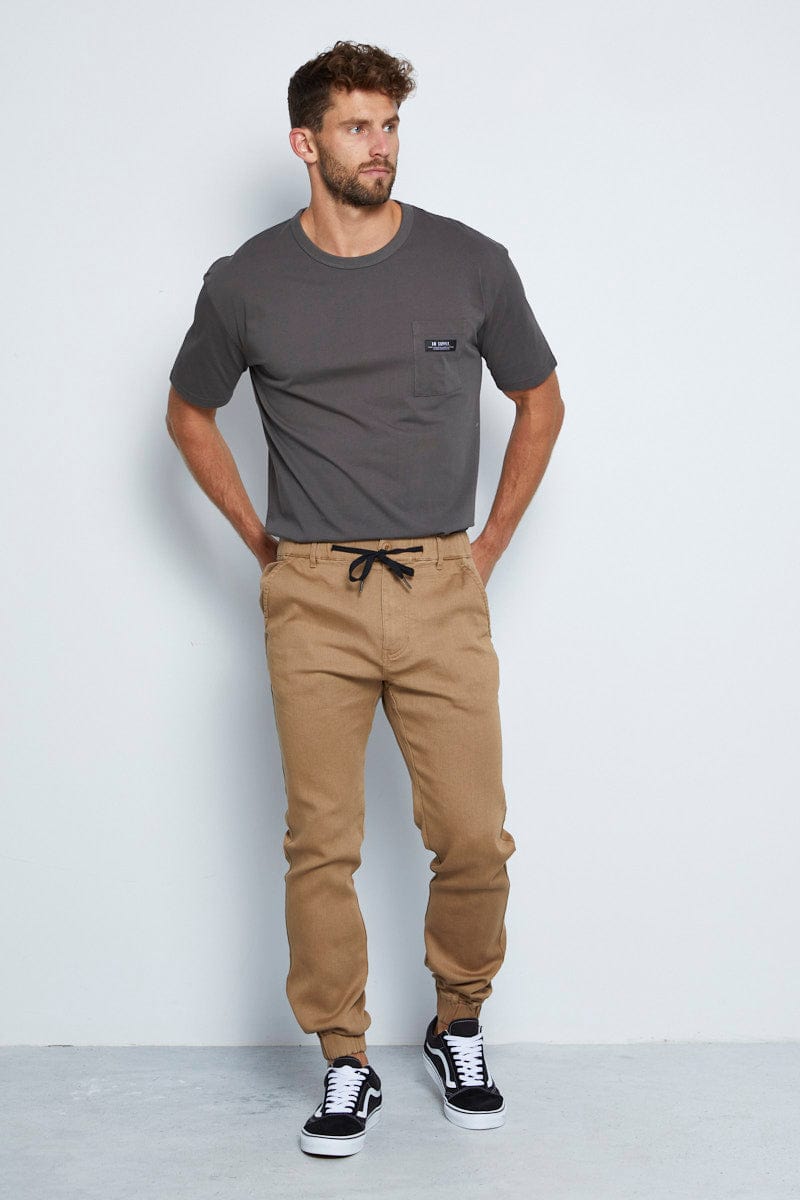 Chillin Twill - Elasticated Trousers for Men