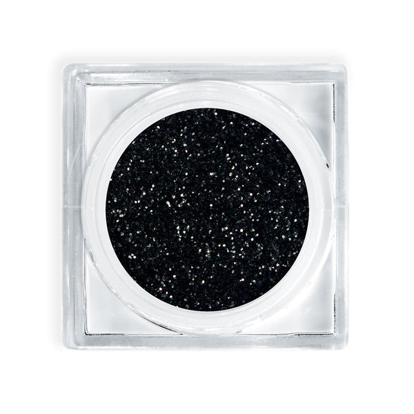 black glitter eyeshadow