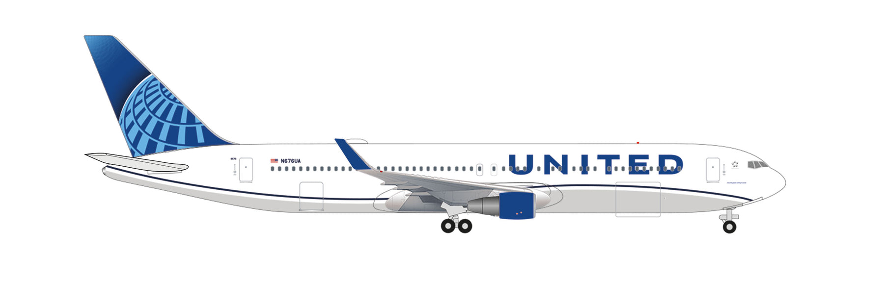 予約商品】767-300ER ユナイテッド航空 N676UA 1/500 [536127]