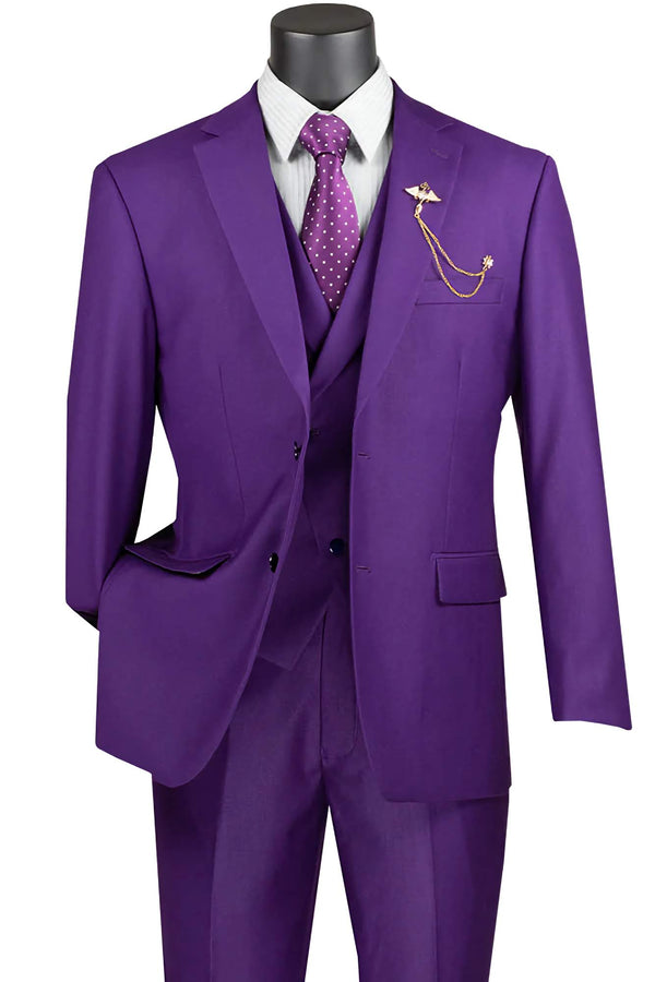 Purple Suits for men  Dark-Light Business 3 Piece suits near – Suits99