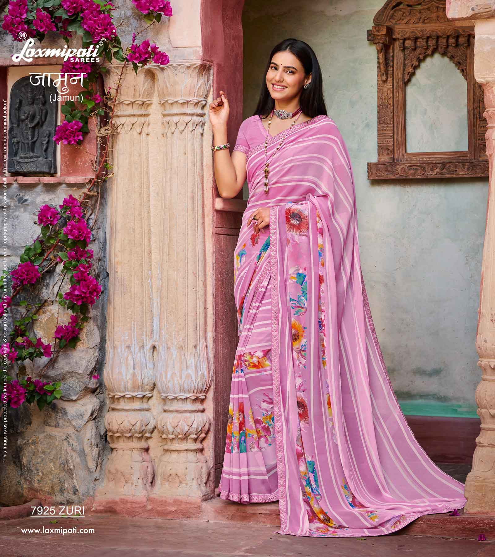 Buy Now,Laxmipati Bandhej 7831 Nerpakhi Chiffon Multicolor Saree – Laxmipati  Sarees | Sale