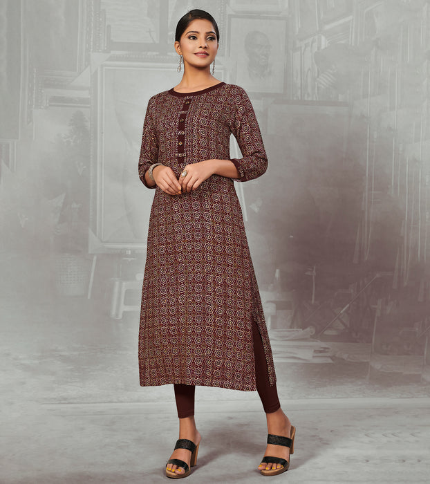 LONG STRAIGHT KURTI DESIGN