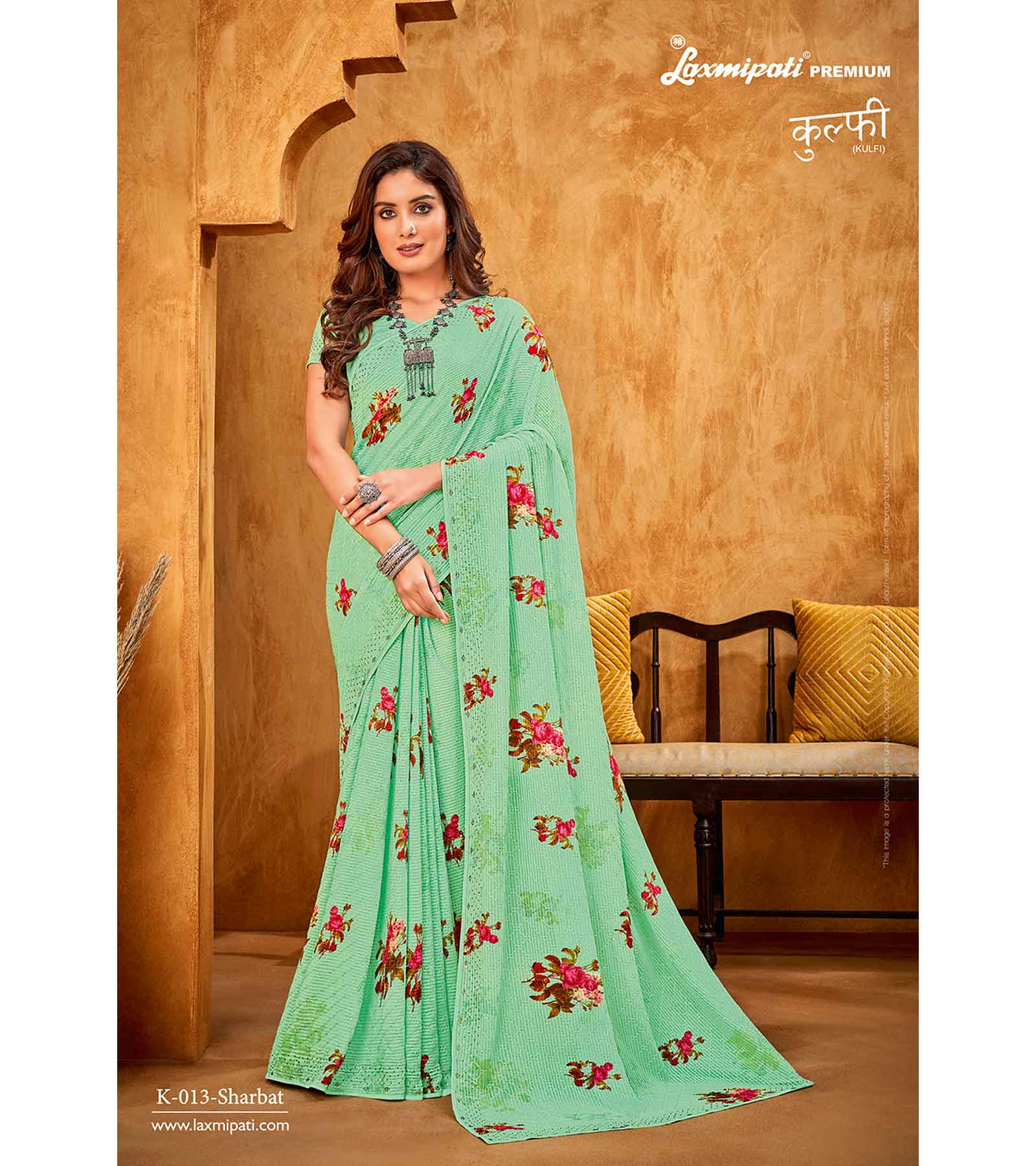 Laxmipati Rajnee 8320 Georgette Multicolor Saree – Laxmipati Sarees | Sale