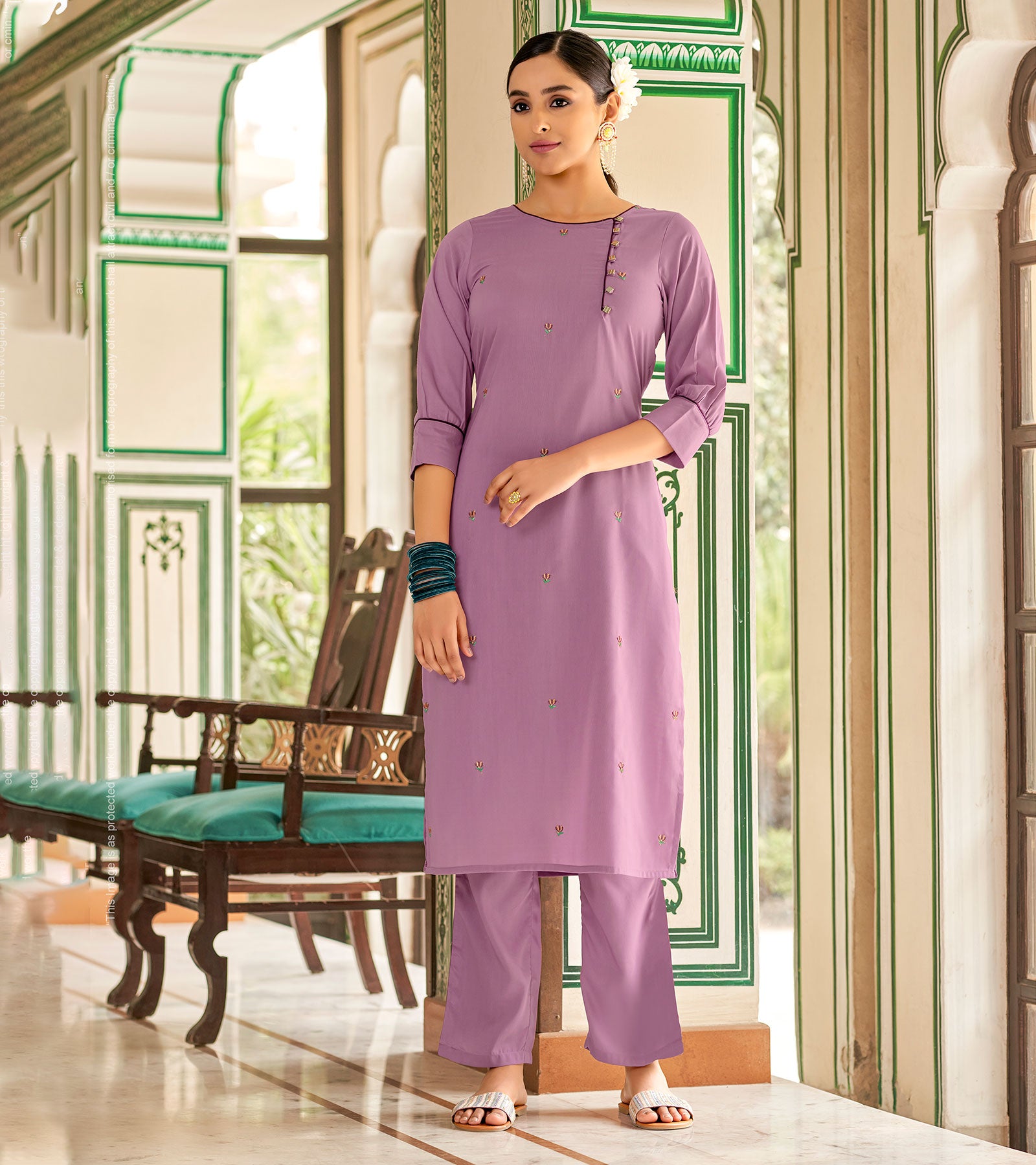 LONG STRAIGHT KURTI DESIGN