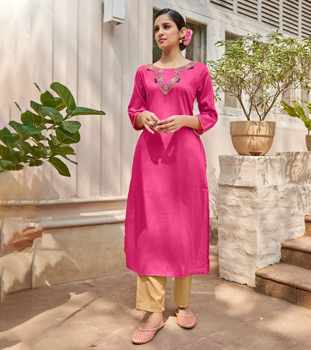 LONG STRAIGHT KURTI DESIGN