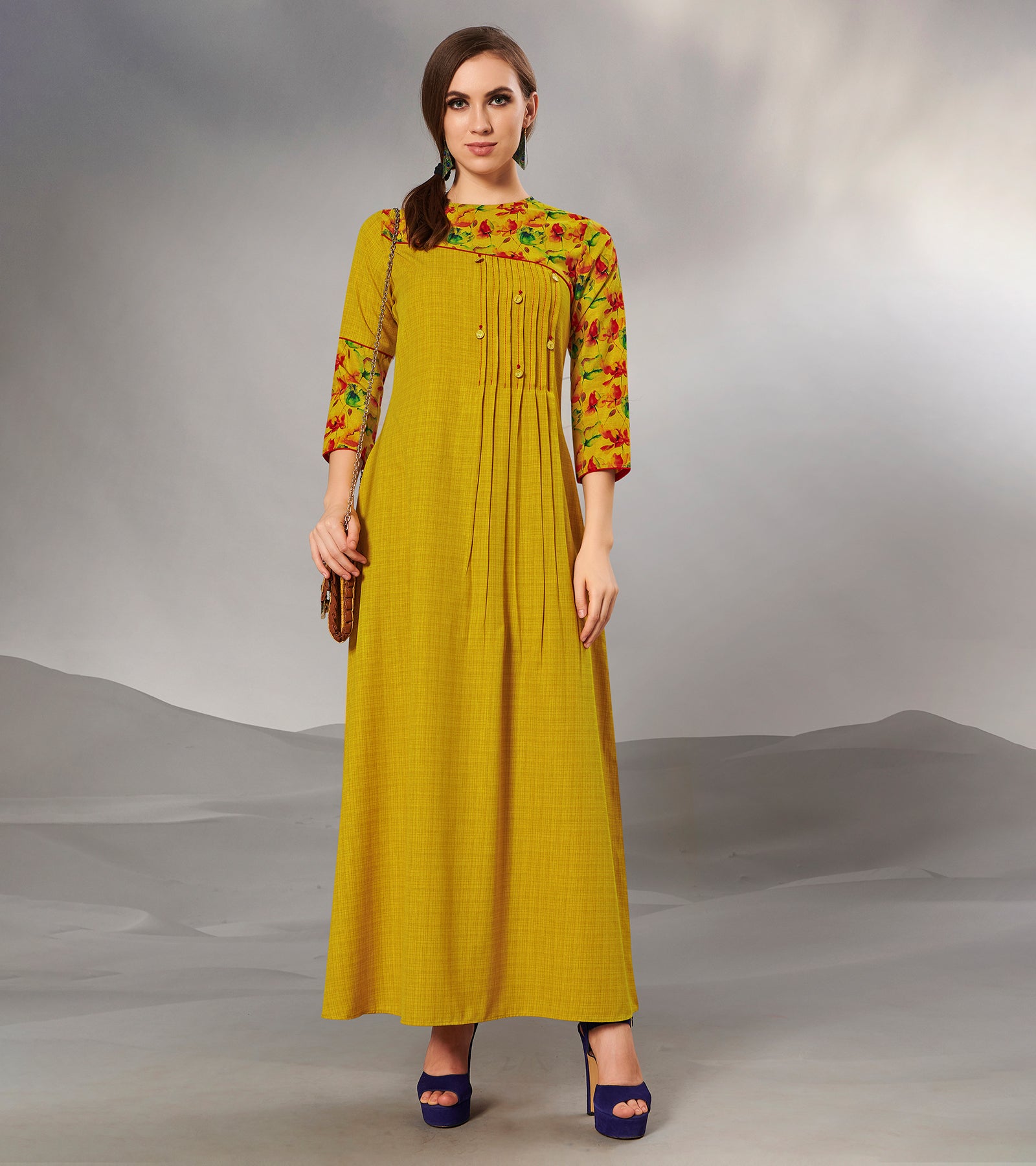 Mustard Gown | Shop The Largest Collection | ShopStyle