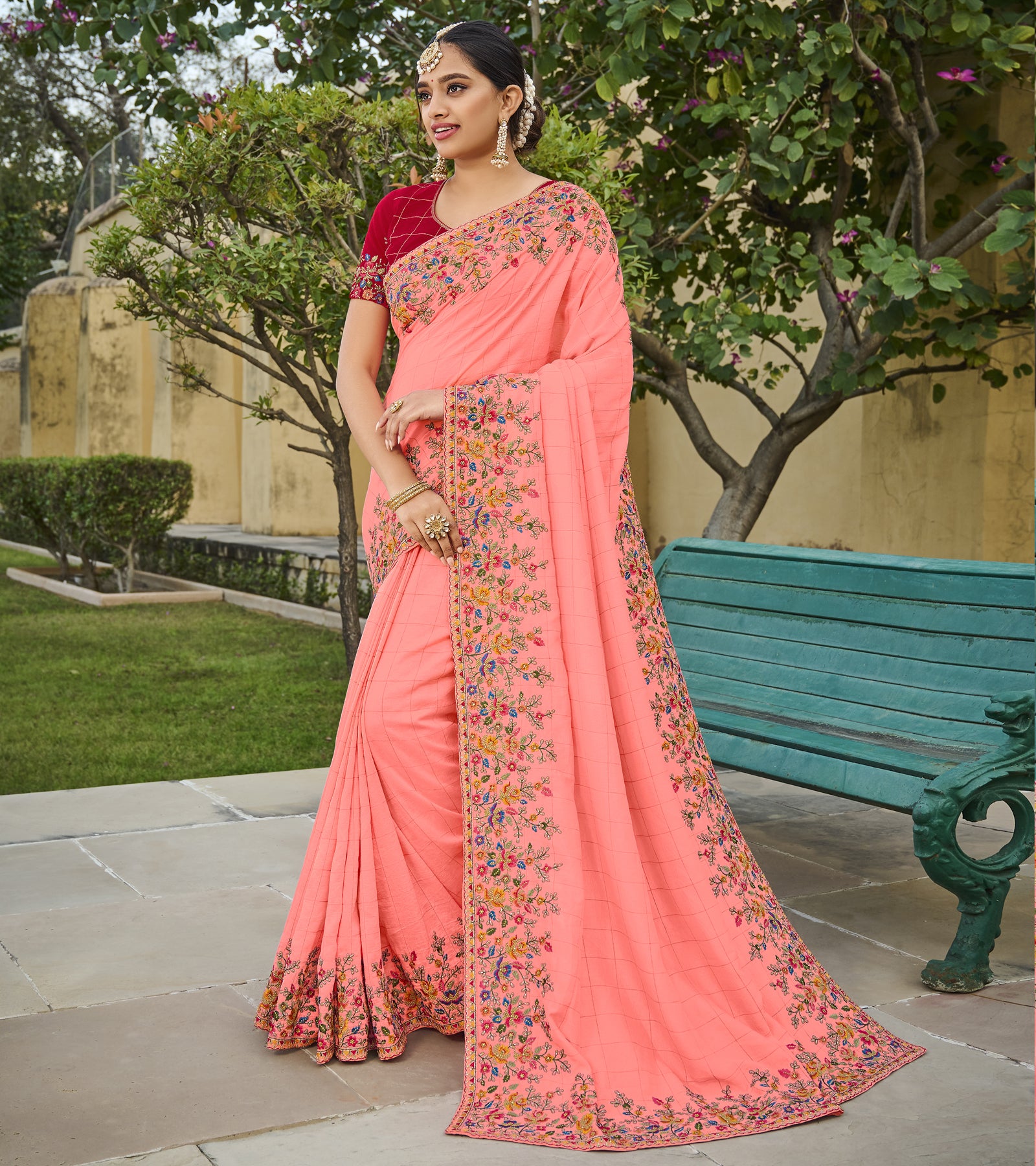 Georgette Casual Wear and Party Wear Plain Saree at Rs 399/piece in Surat