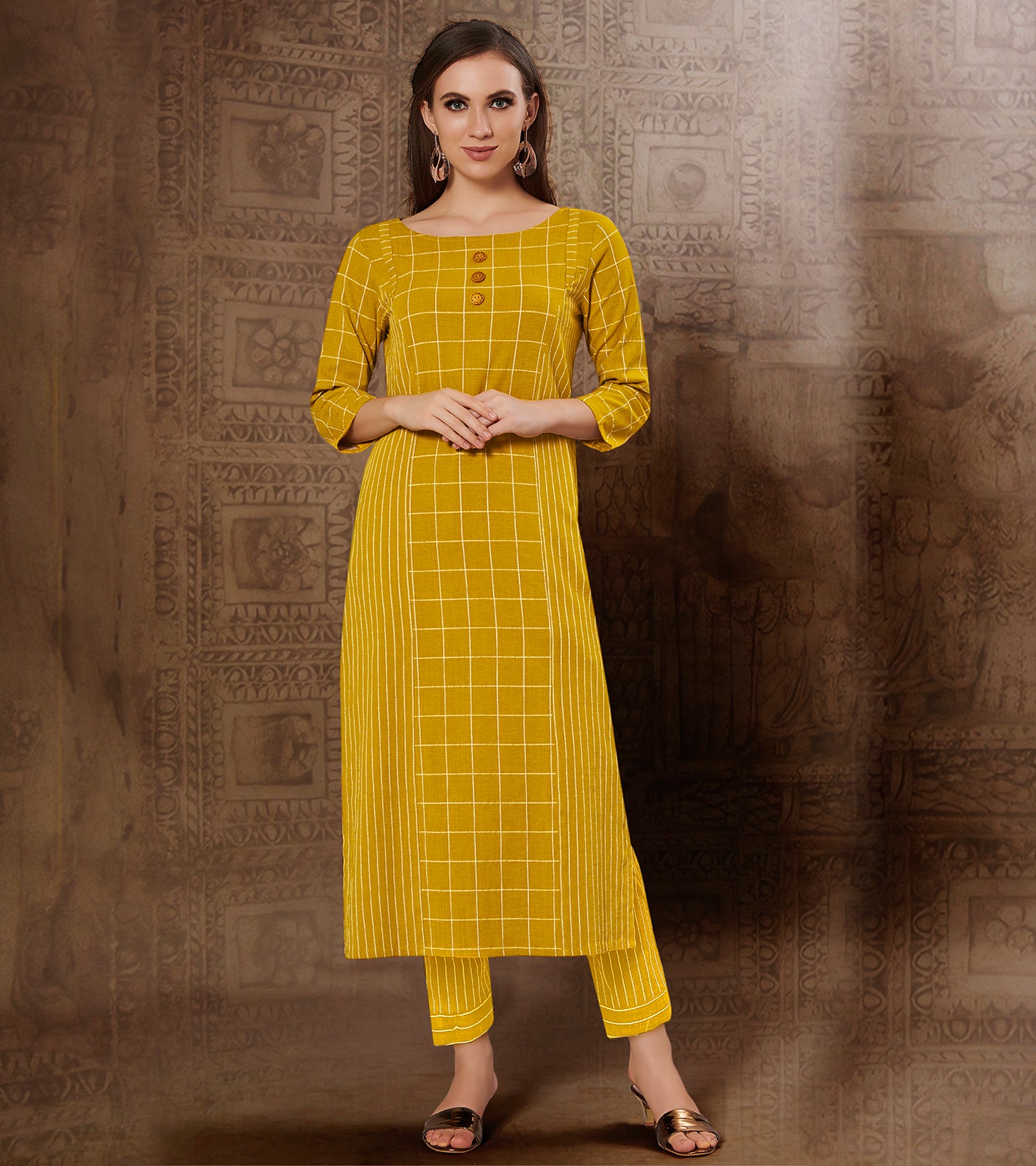 Top more than 199 yellow color kurti design latest