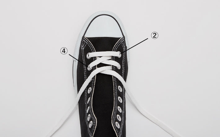 靴ひもの結び方 オーバーラップ – コンバース オンライン ショップ