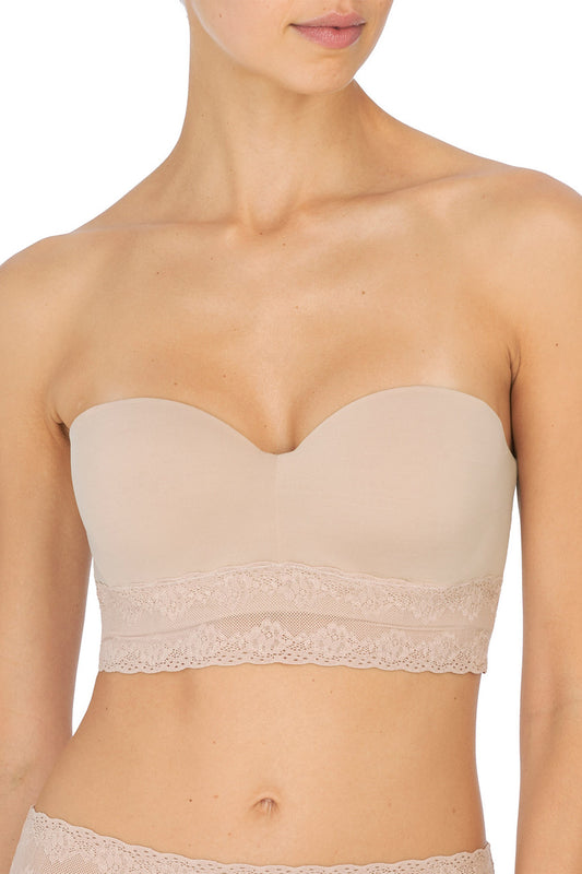 The Little Bra Company Sascha Lace Strapless Bra in Pearl - Busted Bra Shop