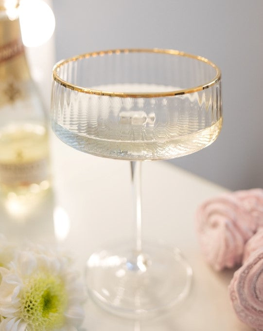 stylist champagne glass