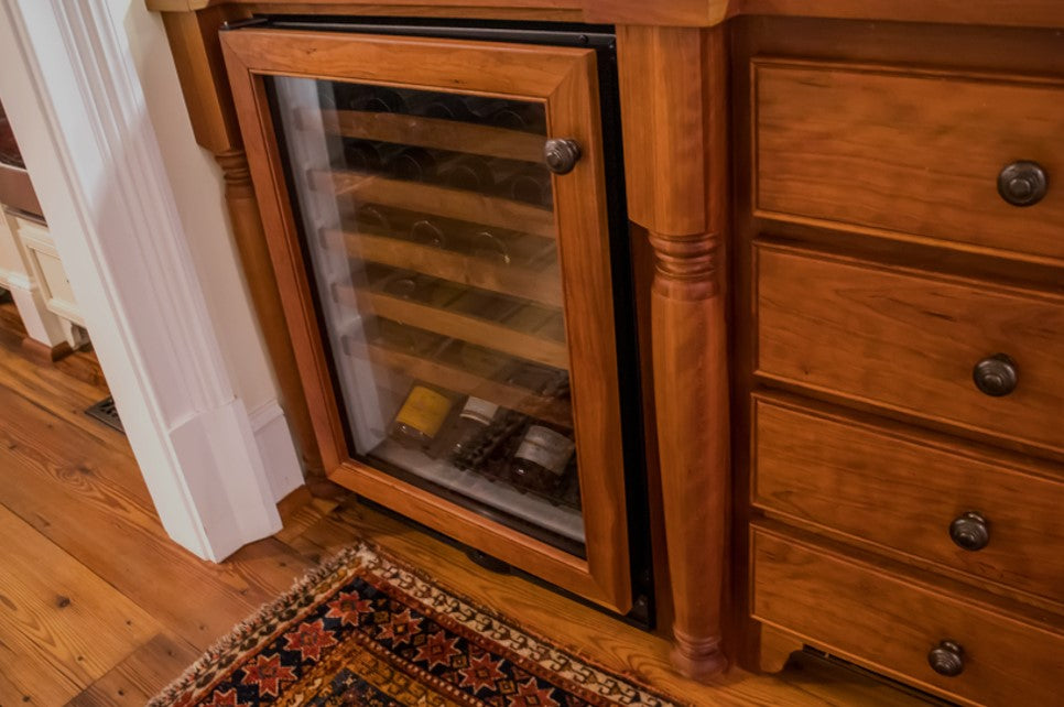 wine stored in wood storage