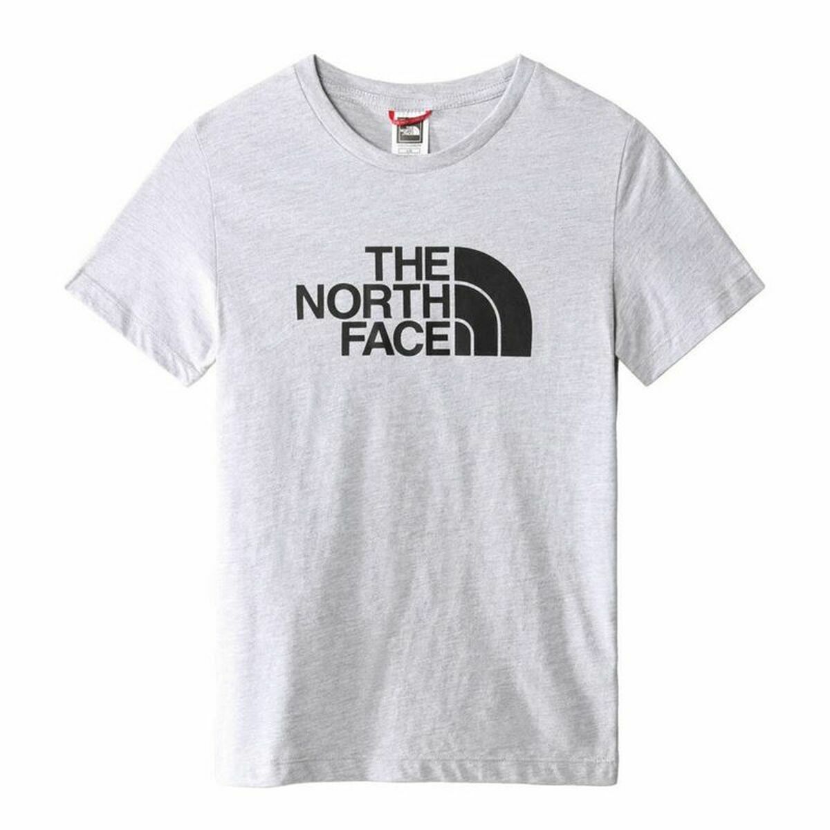 Barn T-shirt med kortärm The North Face Easy Grå XL