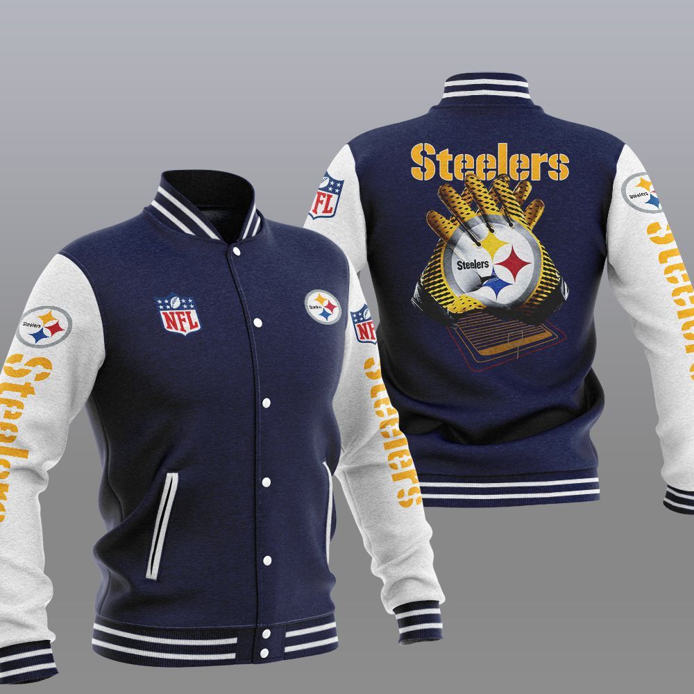 Pittsburgh Steelers Casual 3D Letterman Jacket