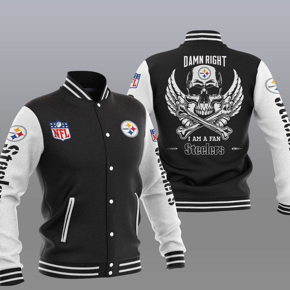 Pittsburgh Steelers Casual 3D Letterman Jacket