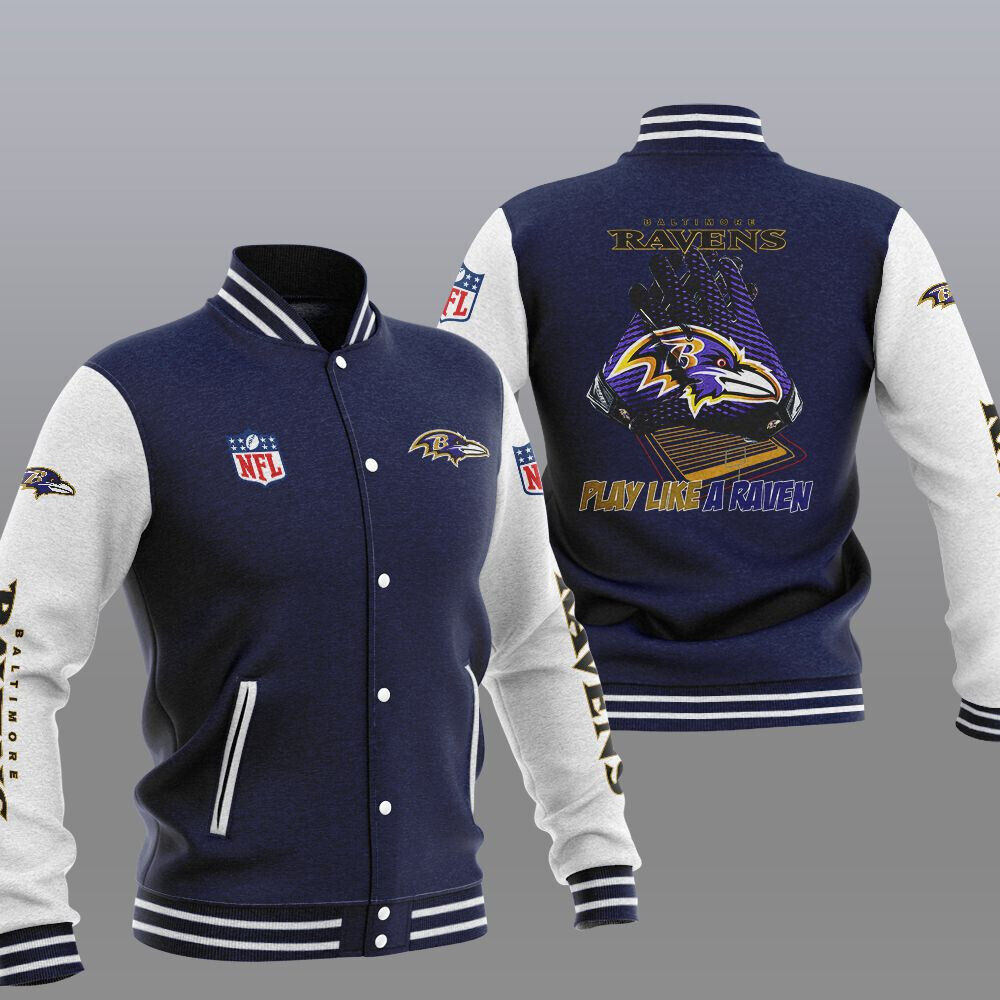 Baltimore Ravens Casual 3D Letterman Jacket