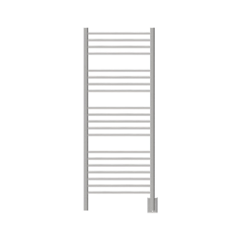 Amba Jeeves Model D Straight 20 Bar Hardwired Towel Warmer in Brushed