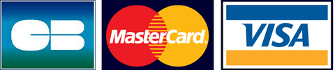 Logo des cartes de paiements acceptés : visa, Mastercard, carte bleue