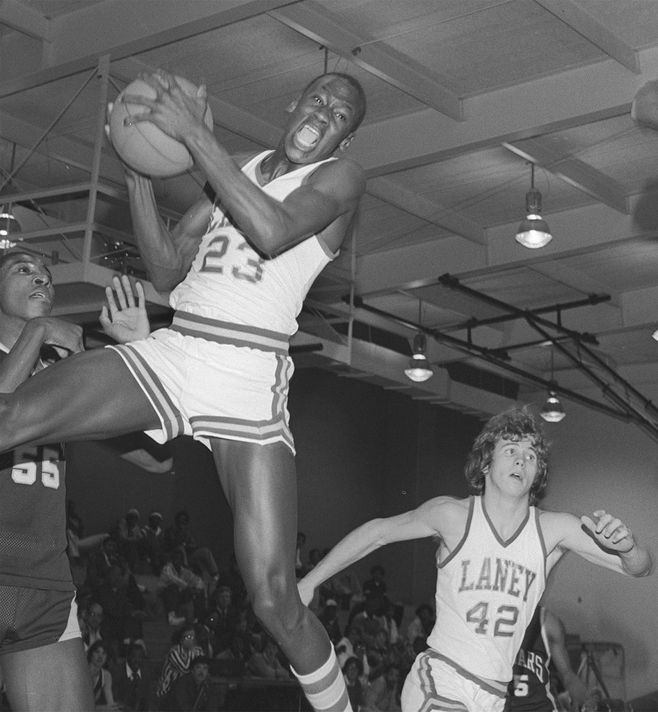 Michael Jordan 23 Laney High School Buccaneers Blue Basketball