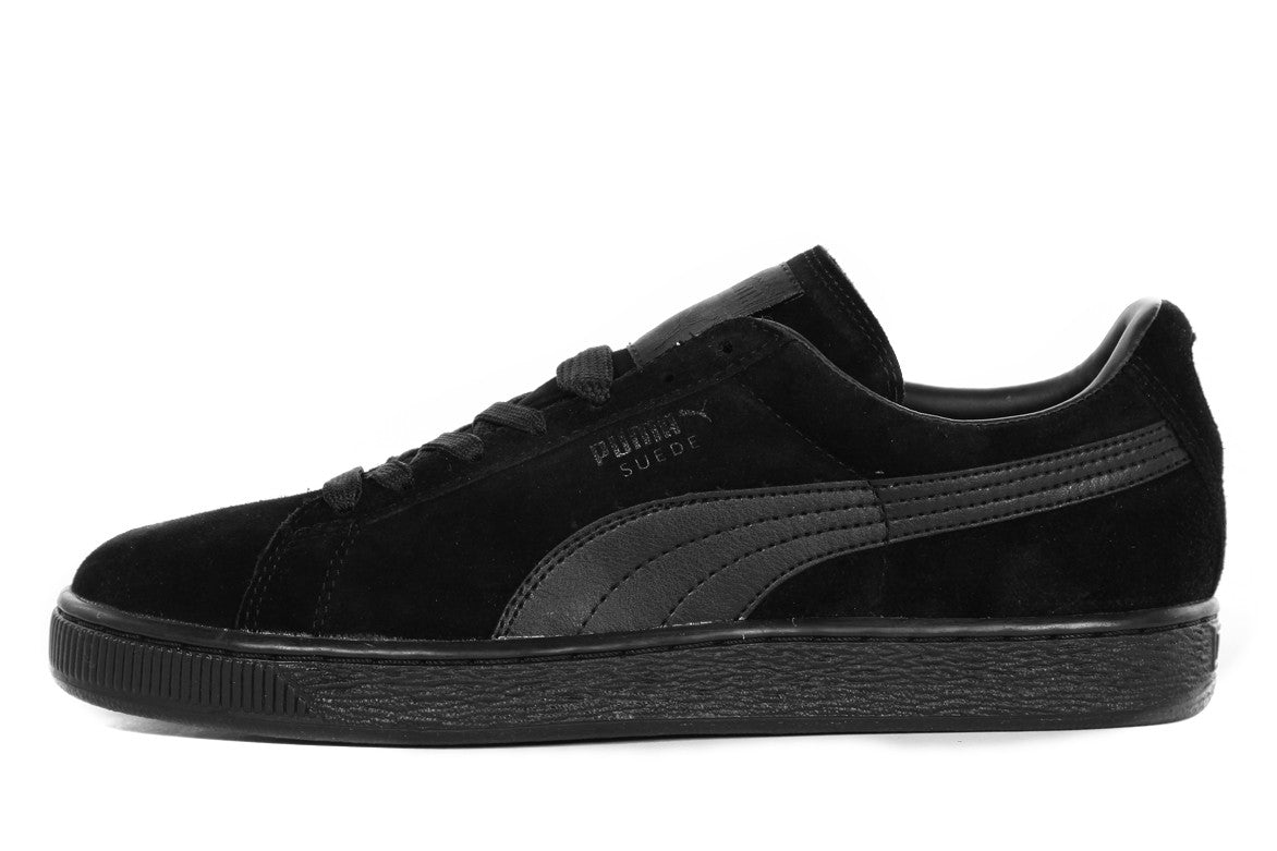 black on black suede pumas