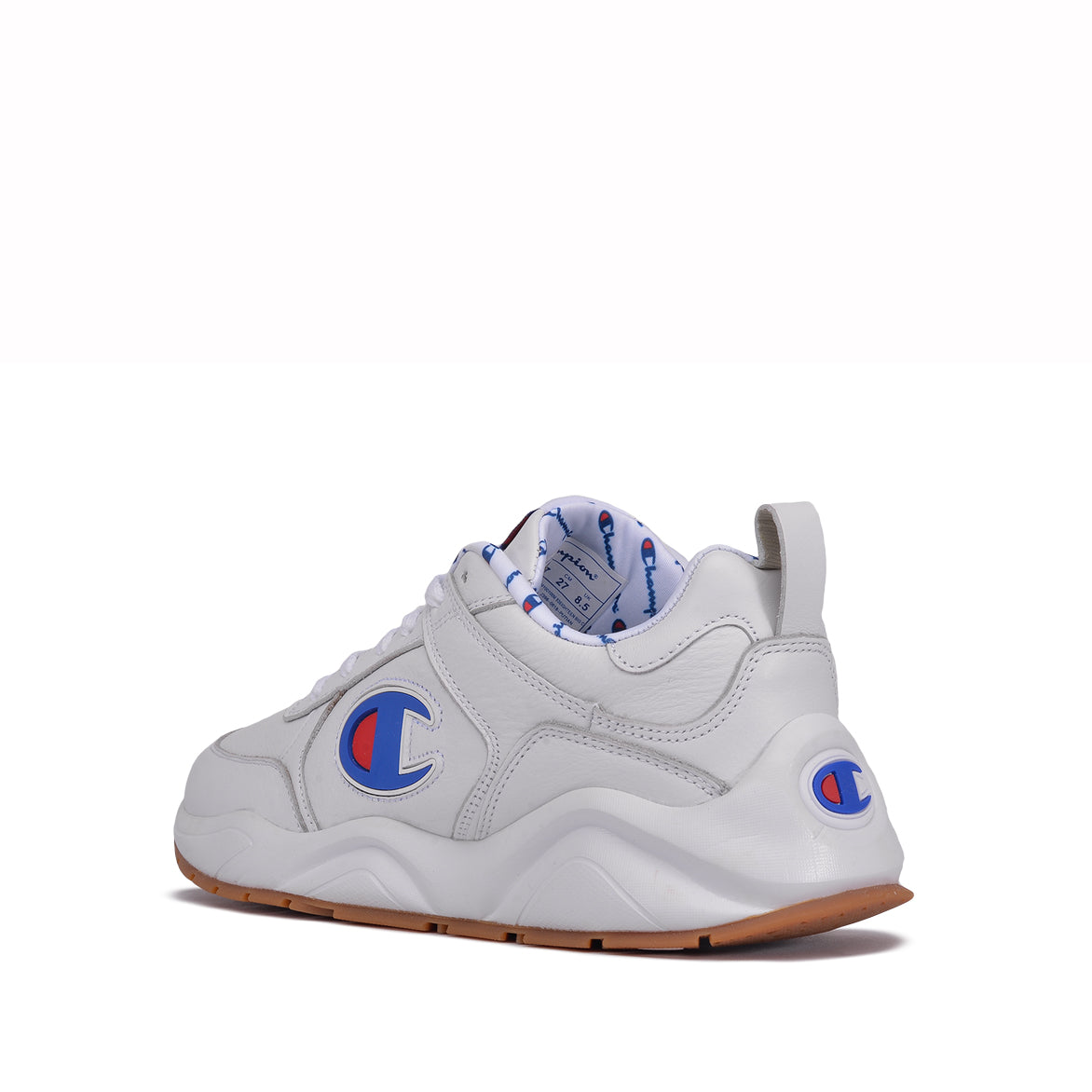 champion 93 eighteen big c white leather shoes