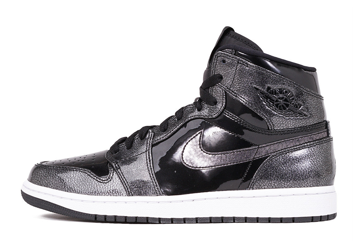 air jordan 1 shiny black