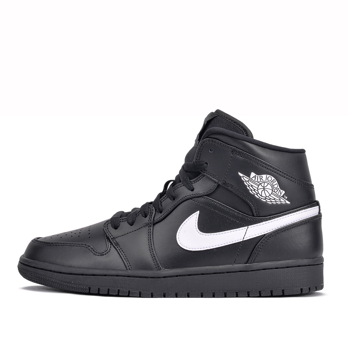 mid jordan 1 black and white