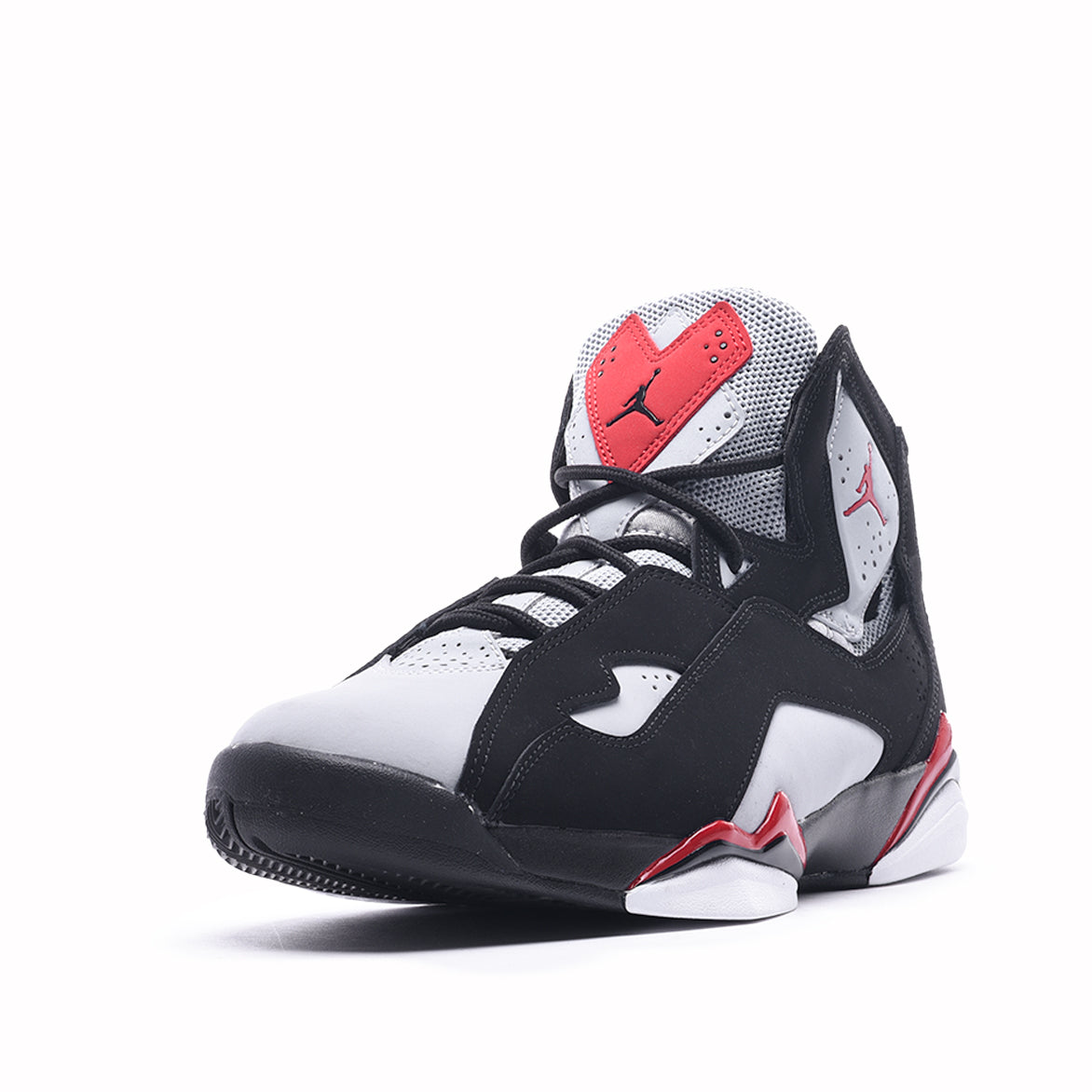 jordan true flight black red grey