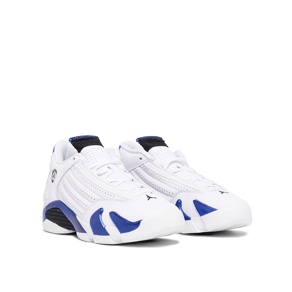 blue and white jordan 14