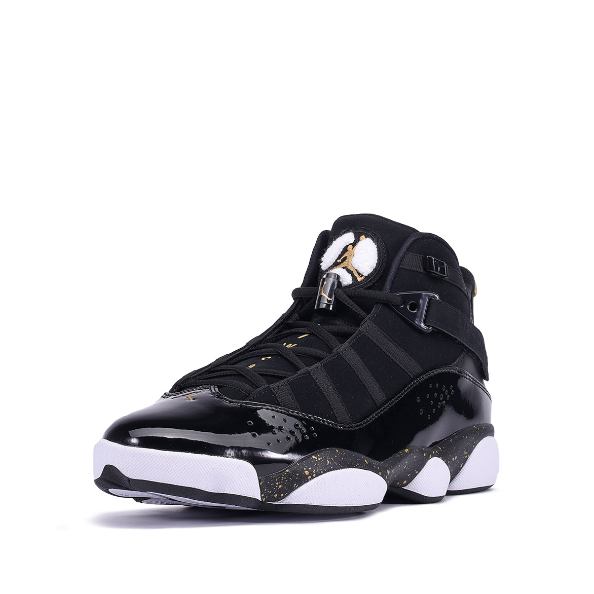 air jordan 6 rings black and gold