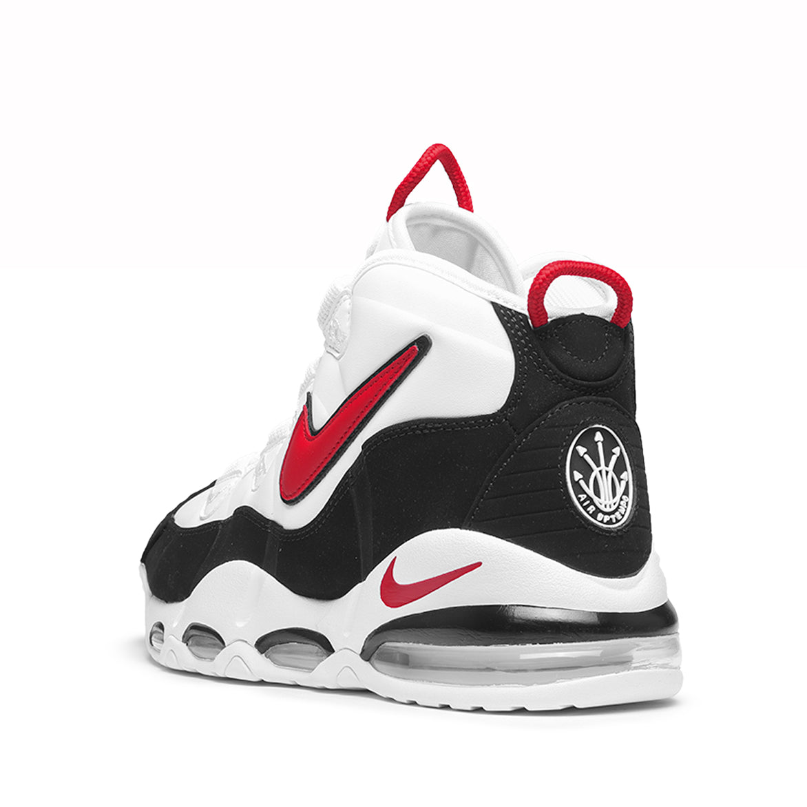 nike air max uptempo 95 white black red