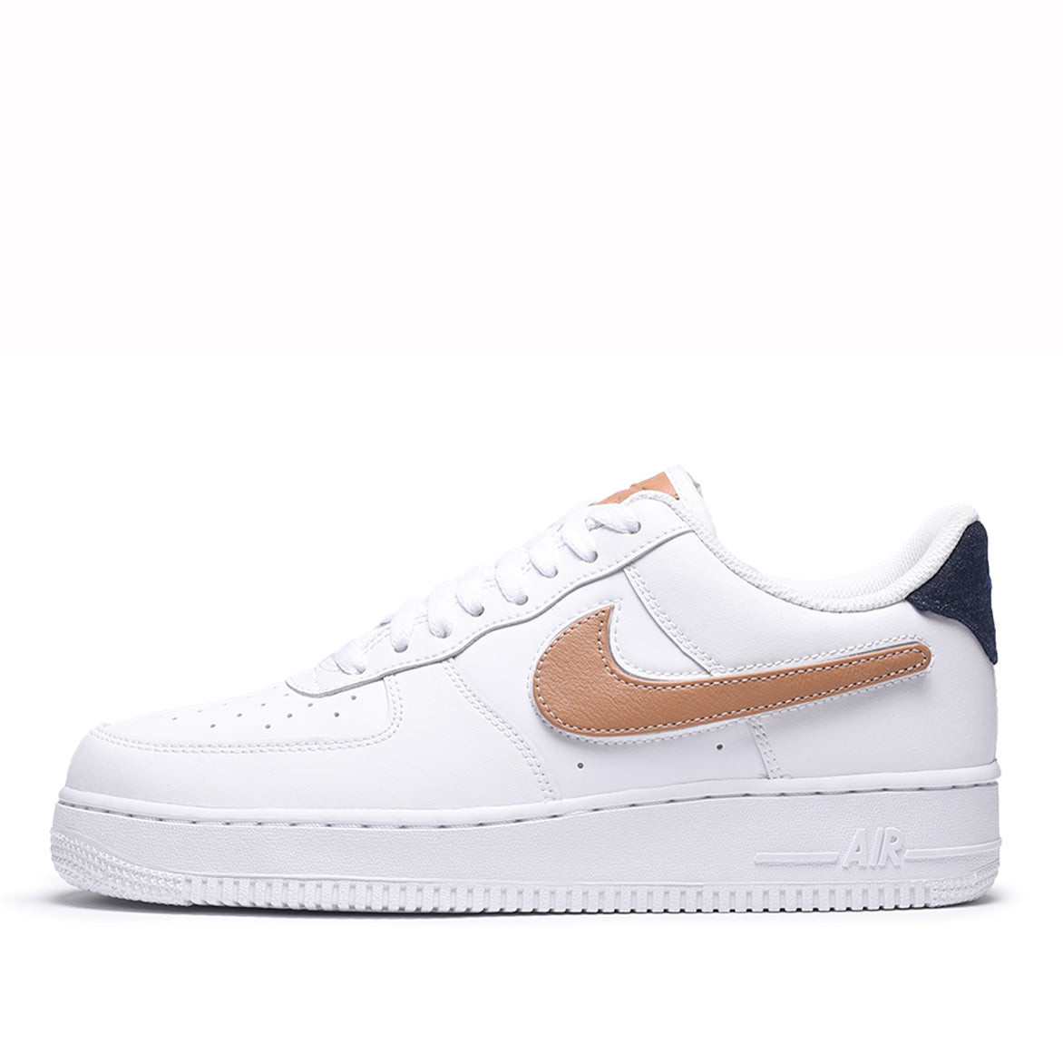 nike air force one removable swoosh white