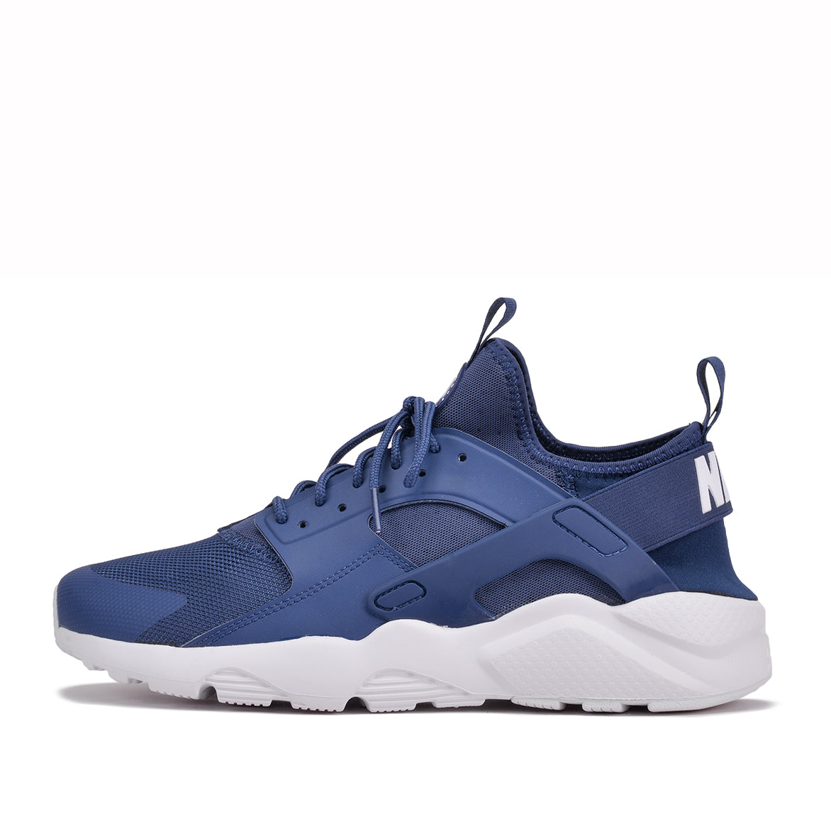 huaraches navy blue and white