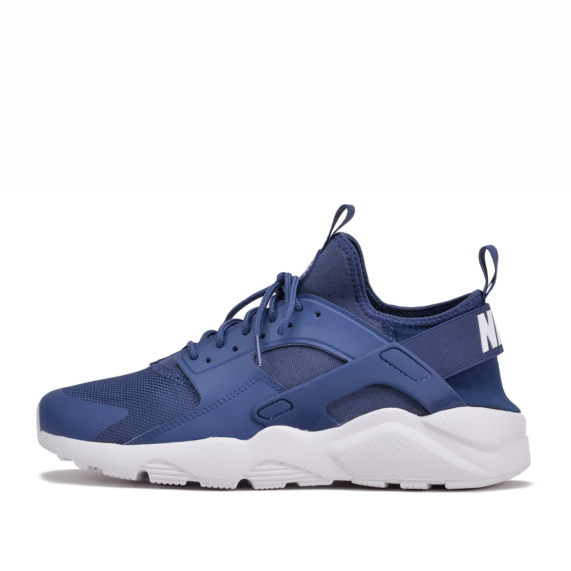 white and blue huaraches