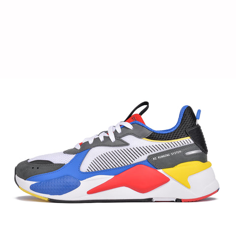 white red and blue pumas