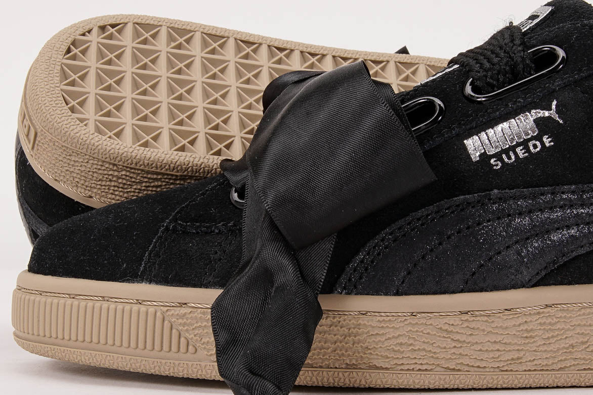 puma basket heart metallic safari