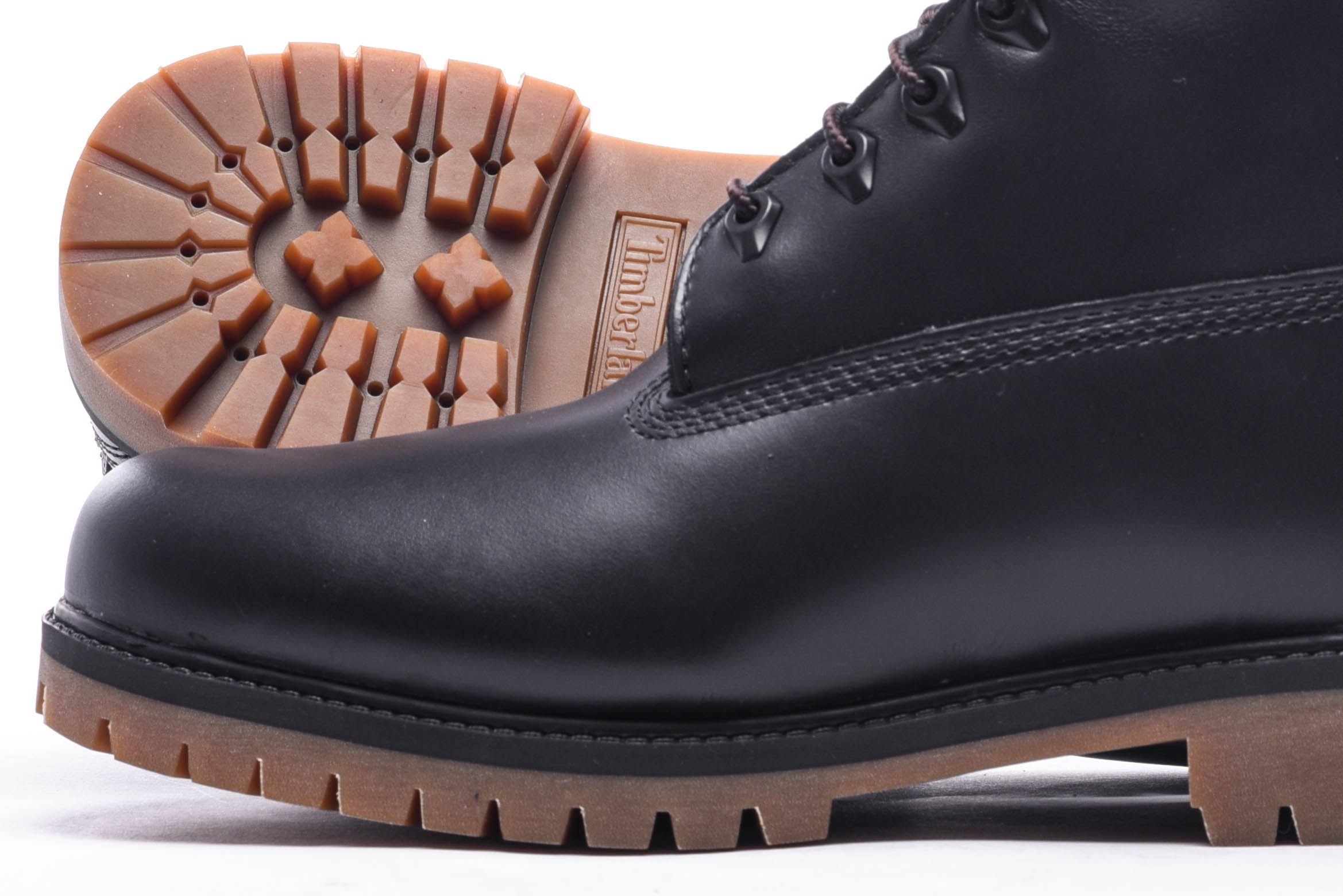 timberland black full grain