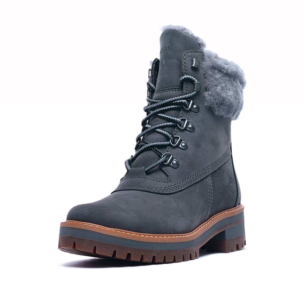 6 inch shearling boot for women in grey