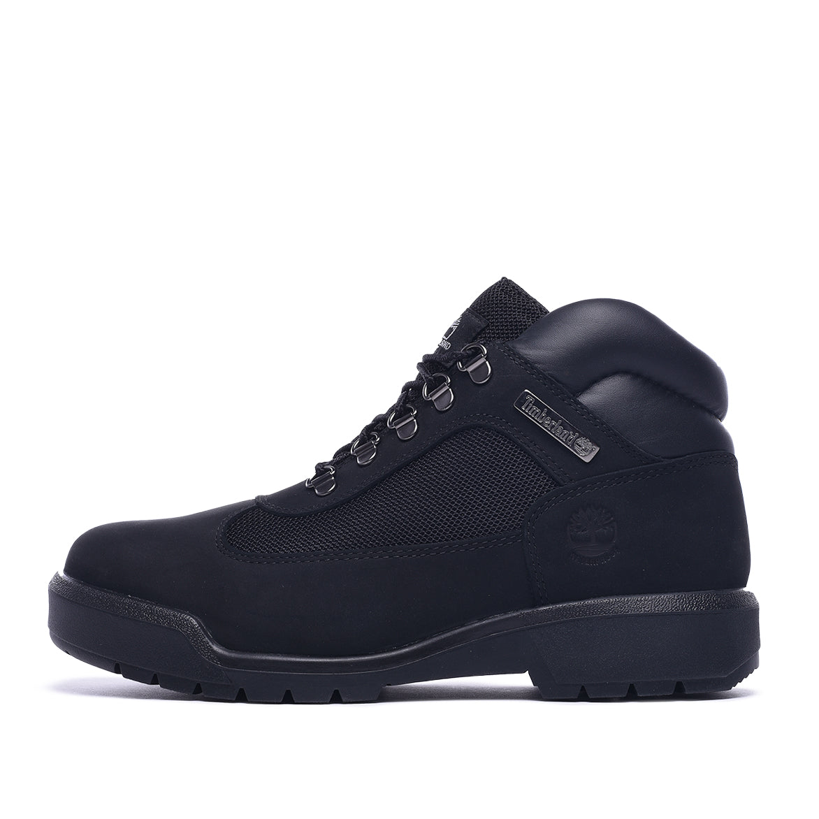 timberland field boots black