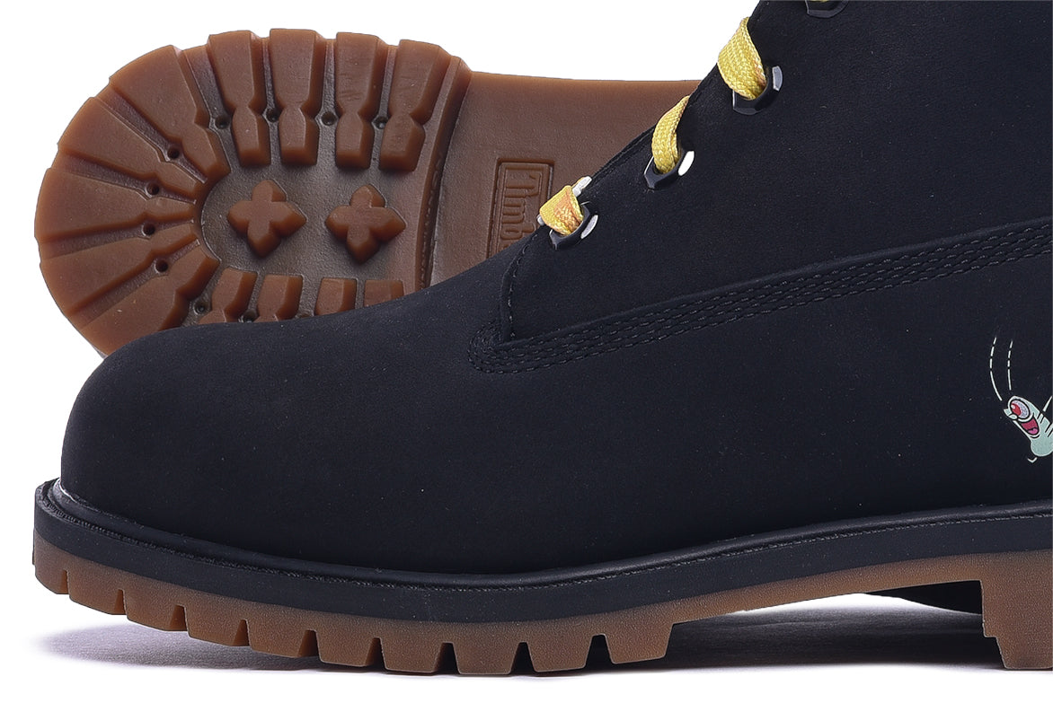 black timberlands with gum bottom