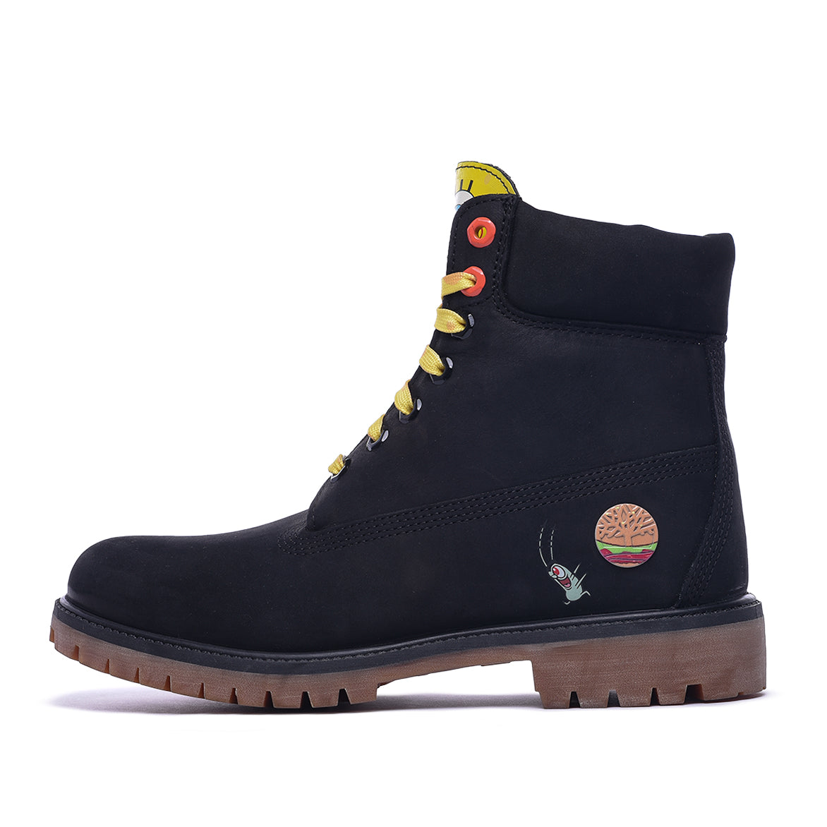 spongebob timberlands black