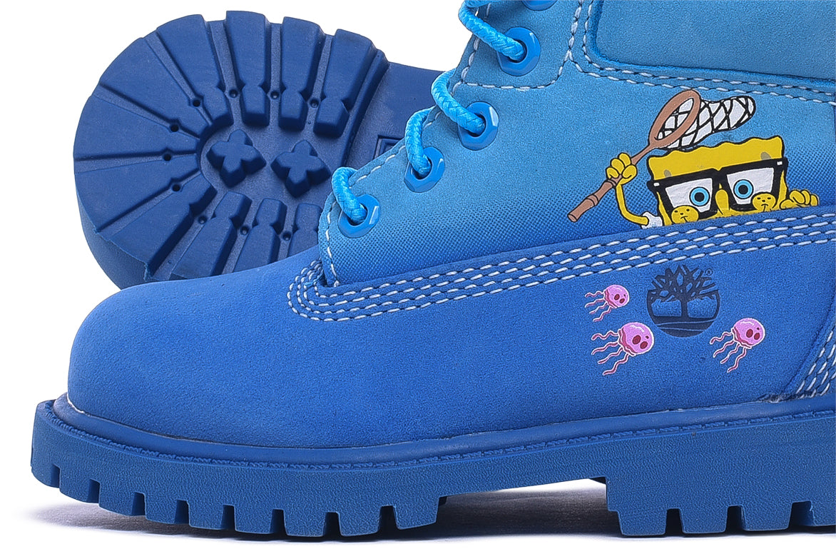 blue spongebob timberlands