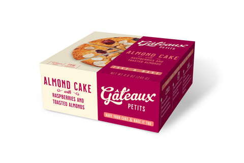 almond cake with rasberries