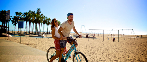 Riding Bikes In Santa Monica