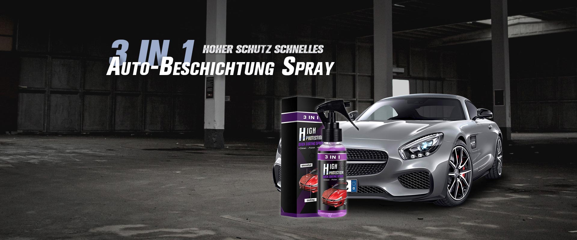 3-IN-1 Hoher Schutz Schnelles Auto-Beschichtung Spray – kissews