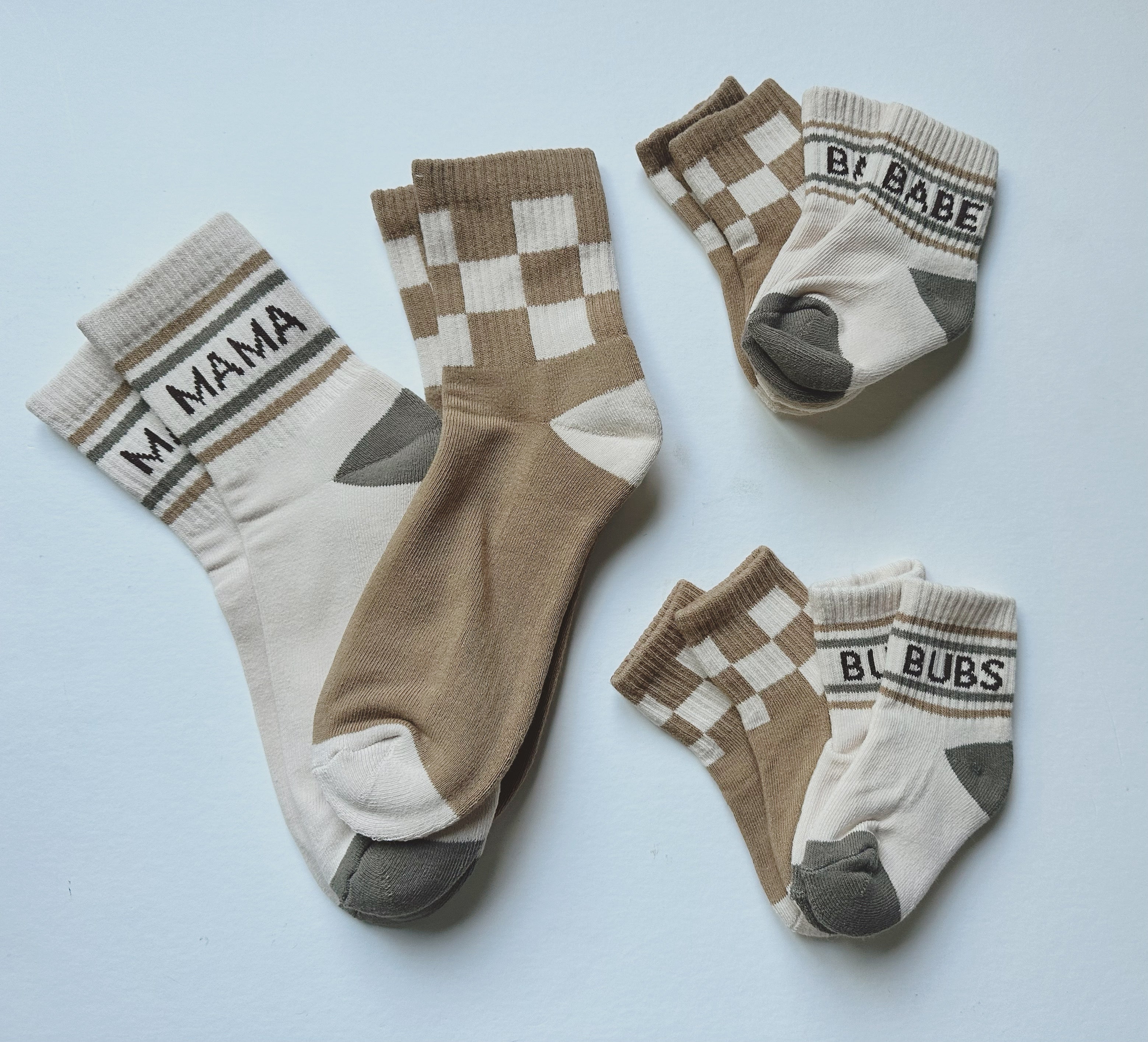 Babe Sock Set - Retro Check