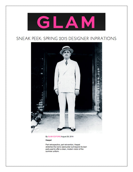 glam.com shows sneak peek of Haspel's Spring 2015 collection